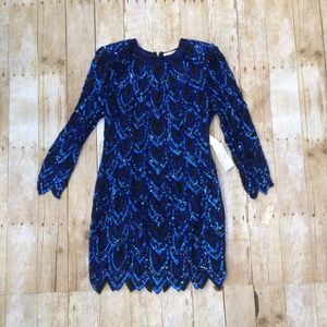 Vintage silk, bead & sequin special occasi…